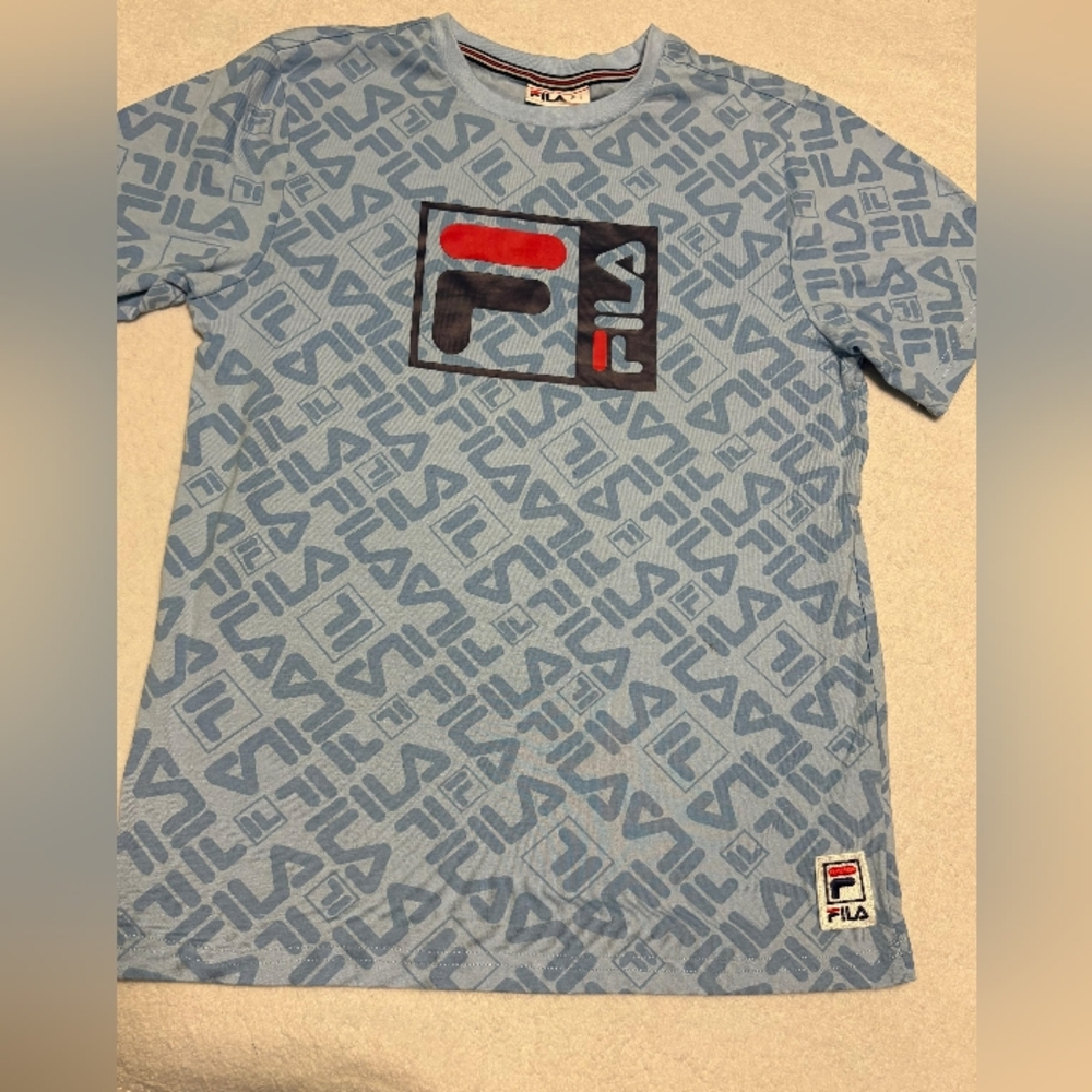 Fila Kids Light Blue Logo Tee